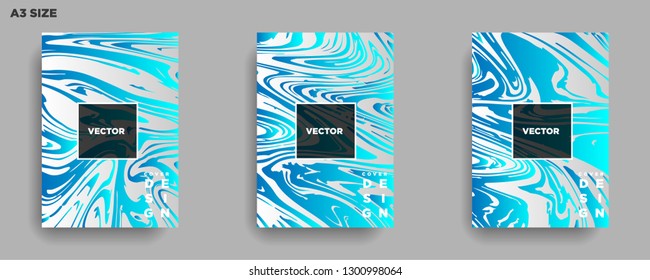 Mixture of acrylic paints. Liquid marble texture. Fluid art. Applicable for design cover, presentation, invitation, flyer, annual report, poster, desing packaging. Modern artwork - Vector