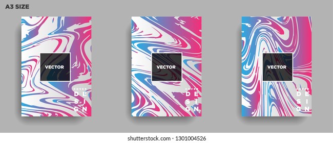 Mixture of acrylic paints. Liquid marble texture. Fluid art. Applicable for design cover, presentation, invitation, flyer, annual report, poster, desing packaging. Modern artwork - Vector