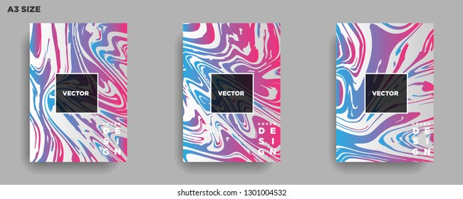 Mixture of acrylic paints. Liquid marble texture. Fluid art. Applicable for design cover, presentation, invitation, flyer, annual report, poster, desing packaging. Modern artwork - Vector