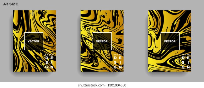 Mixture of acrylic paints. Liquid marble texture. Fluid art. Applicable for design cover, presentation, invitation, flyer, annual report, poster, desing packaging. Modern artwork - Vector