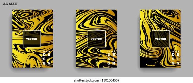 Mixture of acrylic paints. Liquid marble texture. Fluid art. Applicable for design cover, presentation, invitation, flyer, annual report, poster, desing packaging. Modern artwork - Vector