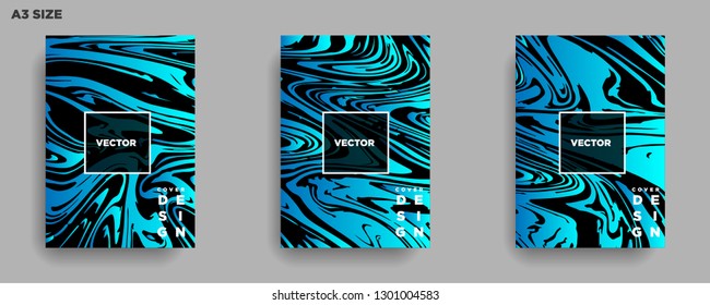Mixture of acrylic paints. Liquid marble texture. Fluid art. Applicable for design cover, presentation, invitation, flyer, annual report, poster, desing packaging. Modern artwork - Vector