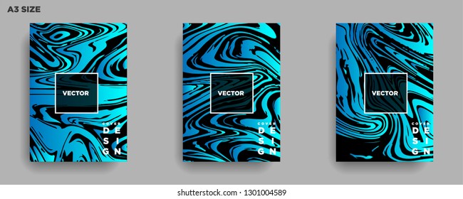 Mixture of acrylic paints. Liquid marble texture. Fluid art. Applicable for design cover, presentation, invitation, flyer, annual report, poster, desing packaging. Modern artwork - Vector