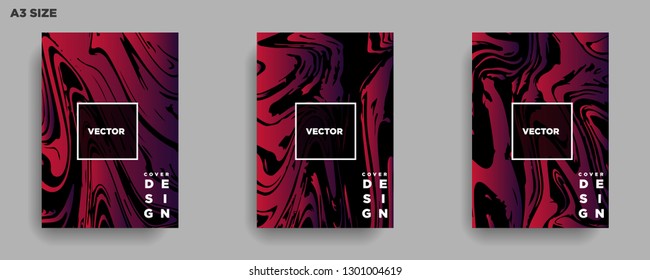 Mixture of acrylic paints. Liquid marble texture. Fluid art. Applicable for design cover, presentation, invitation, flyer, annual report, poster, desing packaging. Modern artwork - Vector