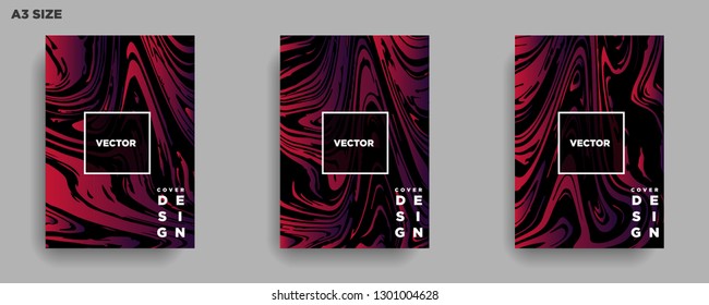 Mixture of acrylic paints. Liquid marble texture. Fluid art. Applicable for design cover, presentation, invitation, flyer, annual report, poster, desing packaging. Modern artwork - Vector