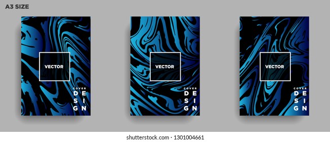 Mixture of acrylic paints. Liquid marble texture. Fluid art. Applicable for design cover, presentation, invitation, flyer, annual report, poster, desing packaging. Modern artwork - Vector