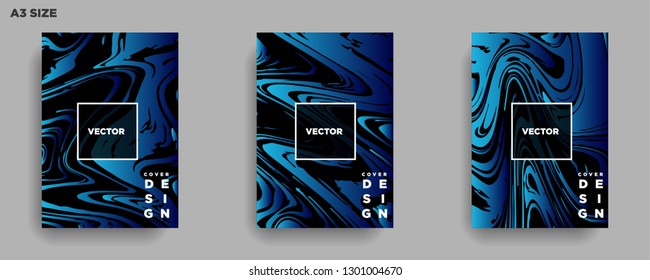 Mixture of acrylic paints. Liquid marble texture. Fluid art. Applicable for design cover, presentation, invitation, flyer, annual report, poster, desing packaging. Modern artwork - Vector