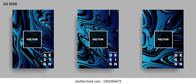 Mixture of acrylic paints. Liquid marble texture. Fluid art. Applicable for design cover, presentation, invitation, flyer, annual report, poster, desing packaging. Modern artwork - Vector