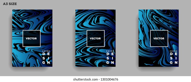 Mixture of acrylic paints. Liquid marble texture. Fluid art. Applicable for design cover, presentation, invitation, flyer, annual report, poster, desing packaging. Modern artwork - Vector