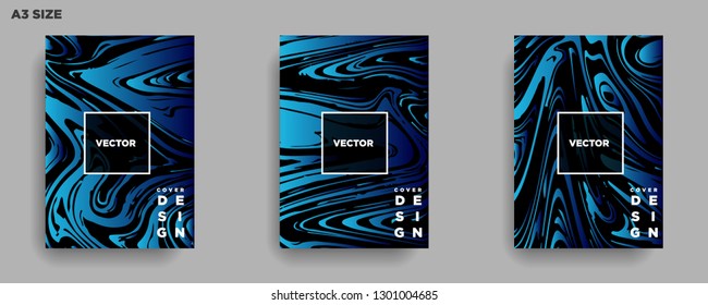 Mixture of acrylic paints. Liquid marble texture. Fluid art. Applicable for design cover, presentation, invitation, flyer, annual report, poster, desing packaging. Modern artwork - Vector