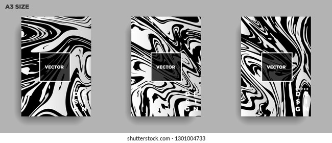 Mixture of acrylic paints. Liquid marble texture. Fluid art. Applicable for design cover, presentation, invitation, flyer, annual report, poster, desing packaging. Modern artwork - Vector