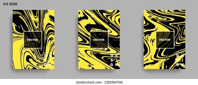 Mixture of acrylic paints. Liquid marble texture. Fluid art. Applicable for design cover, presentation, invitation, flyer, annual report, poster, desing packaging. Modern artwork - Vector