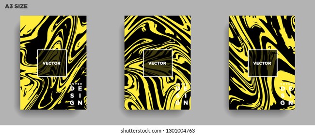 Mixture of acrylic paints. Liquid marble texture. Fluid art. Applicable for design cover, presentation, invitation, flyer, annual report, poster, desing packaging. Modern artwork - Vector