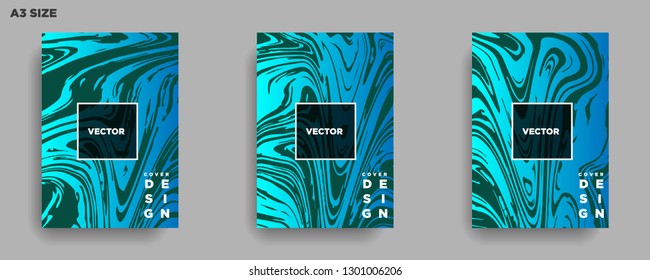 Mixture of acrylic paints. Liquid marble texture. Fluid art. Applicable for design cover, presentation, invitation, flyer, annual report, poster, desing packaging. Modern artwork - Vector