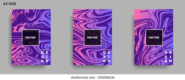 Mixture of acrylic paints. Liquid marble texture. Fluid art. Applicable for design cover, presentation, invitation, flyer, annual report, poster, desing packaging. Modern artwork - Vector