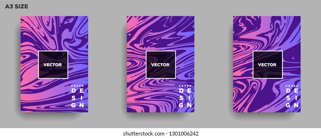 Mixture of acrylic paints. Liquid marble texture. Fluid art. Applicable for design cover, presentation, invitation, flyer, annual report, poster, desing packaging. Modern artwork - Vector