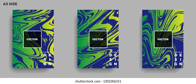 Mixture of acrylic paints. Liquid marble texture. Fluid art. Applicable for design cover, presentation, invitation, flyer, annual report, poster, desing packaging. Modern artwork - Vector