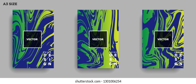 Mixture of acrylic paints. Liquid marble texture. Fluid art. Applicable for design cover, presentation, invitation, flyer, annual report, poster, desing packaging. Modern artwork - Vector