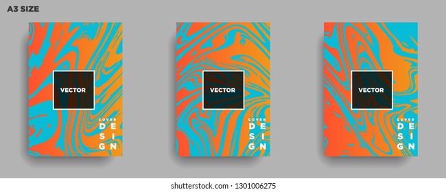 Mixture of acrylic paints. Liquid marble texture. Fluid art. Applicable for design cover, presentation, invitation, flyer, annual report, poster, desing packaging. Modern artwork - Vector