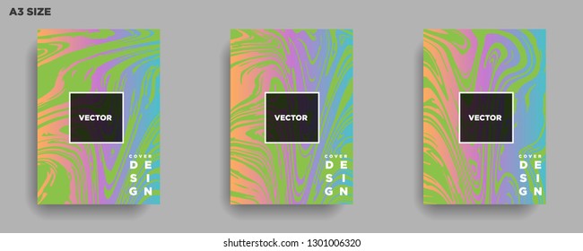 Mixture of acrylic paints. Liquid marble texture. Fluid art. Applicable for design cover, presentation, invitation, flyer, annual report, poster, desing packaging. Modern artwork - Vector