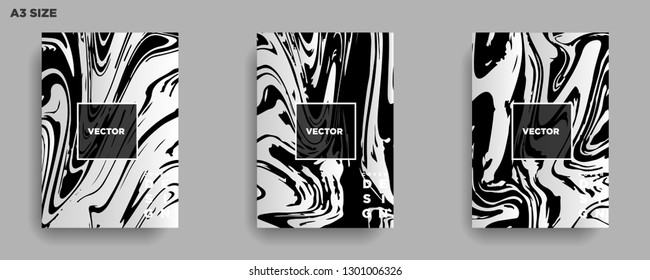 Mixture of acrylic paints. Liquid marble texture. Fluid art. Applicable for design cover, presentation, invitation, flyer, annual report, poster, desing packaging. Modern artwork - Vector