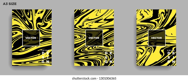 Mixture of acrylic paints. Liquid marble texture. Fluid art. Applicable for design cover, presentation, invitation, flyer, annual report, poster, desing packaging. Modern artwork - Vector