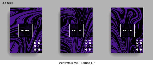 Mixture of acrylic paints. Liquid marble texture. Fluid art. Applicable for design cover, presentation, invitation, flyer, annual report, poster, desing packaging. Modern artwork - Vector