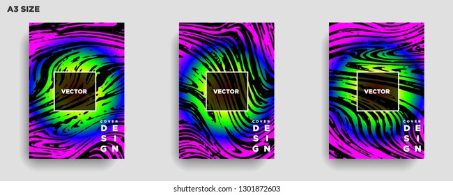 Mixture of acrylic paints. Liquid marble texture. Fluid art. Applicable for design cover, presentation, invitation, flyer, annual report, poster, desing packaging. Modern artwork - Vector