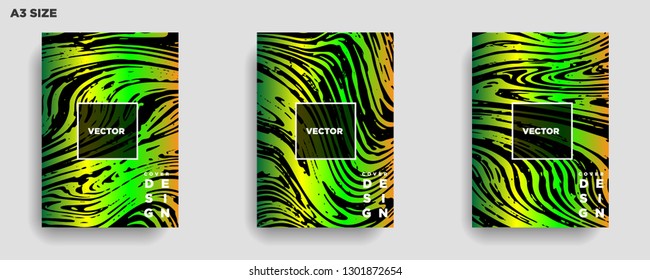 Mixture of acrylic paints. Liquid marble texture. Fluid art. Applicable for design cover, presentation, invitation, flyer, annual report, poster, desing packaging. Modern artwork - Vector