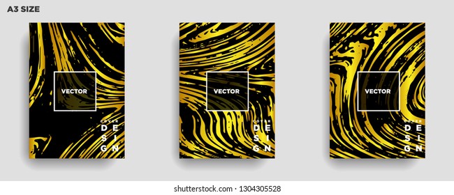Mixture of acrylic paints. Liquid marble texture. Fluid art. Applicable for design cover, presentation, invitation, flyer, annual report, poster, desing packaging. Modern artwork - Vector