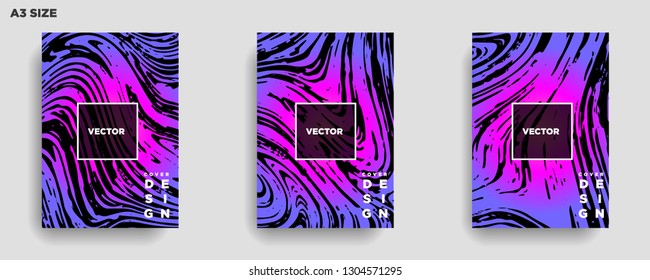 Mixture of acrylic paints. Liquid marble texture. Fluid art. Applicable for design cover, presentation, invitation, flyer, annual report, poster, desing packaging. Modern artwork - Vector