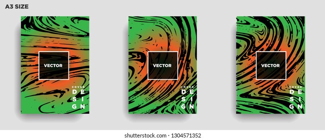Mixture of acrylic paints. Liquid marble texture. Fluid art. Applicable for design cover, presentation, invitation, flyer, annual report, poster, desing packaging. Modern artwork - Vector