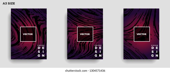 Mixture of acrylic paints. Liquid marble texture. Fluid art. Applicable for design cover, presentation, invitation, flyer, annual report, poster, desing packaging. Modern artwork - Vector