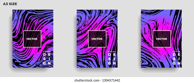 Mixture of acrylic paints. Liquid marble texture. Fluid art. Applicable for design cover, presentation, invitation, flyer, annual report, poster, desing packaging. Modern artwork - Vector