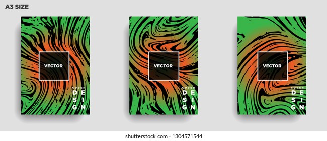 Mixture of acrylic paints. Liquid marble texture. Fluid art. Applicable for design cover, presentation, invitation, flyer, annual report, poster, desing packaging. Modern artwork - Vector