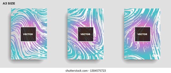 Mixture of acrylic paints. Liquid marble texture. Fluid art. Applicable for design cover, presentation, invitation, flyer, annual report, poster, desing packaging. Modern artwork - Vector