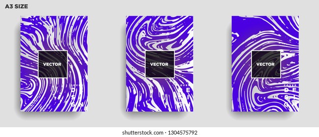 Mixture of acrylic paints. Liquid marble texture. Fluid art. Applicable for design cover, presentation, invitation, flyer, annual report, poster, desing packaging. Modern artwork - Vector