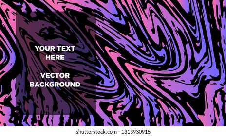 Mixture of acrylic paints. Liquid marble texture. Fluid art. Applicable for design cover, presentation, invitation, flyer, annual report, poster and business card, desing packaging - Vector