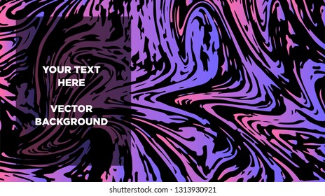 Mixture of acrylic paints. Liquid marble texture. Fluid art. Applicable for design cover, presentation, invitation, flyer, annual report, poster and business card, desing packaging - Vector