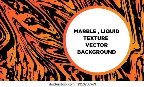 Mixture of acrylic paints. Liquid marble texture. Fluid art. Applicable for design cover, presentation, invitation, flyer, annual report, poster and business card, desing packaging - Vector