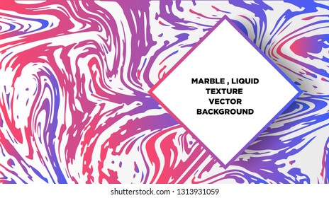 Mixture of acrylic paints. Liquid marble texture. Fluid art. Applicable for design cover, presentation, invitation, flyer, annual report, poster and business card, desing packaging - Vector
