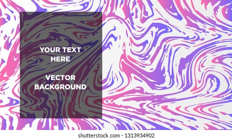 Mixture of acrylic paints. Liquid marble texture. Fluid art. Applicable for design cover, presentation, invitation, flyer, annual report, poster and business card, desing packaging - Vector