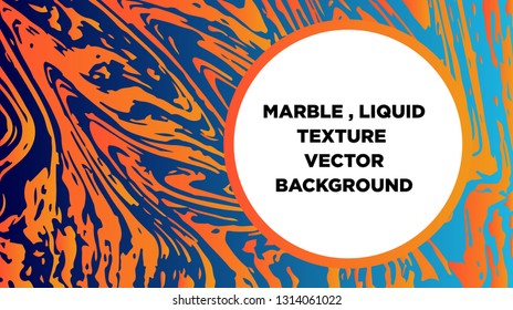 Mixture of acrylic paints. Liquid marble texture. Fluid art. Applicable for design cover, presentation, invitation, flyer, annual report, poster and business card, desing packaging - Vector