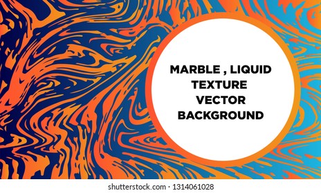 Mixture of acrylic paints. Liquid marble texture. Fluid art. Applicable for design cover, presentation, invitation, flyer, annual report, poster and business card, desing packaging - Vector