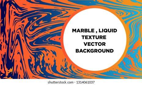 Mixture of acrylic paints. Liquid marble texture. Fluid art. Applicable for design cover, presentation, invitation, flyer, annual report, poster and business card, desing packaging - Vector