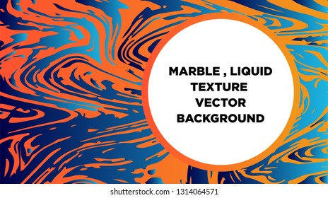 Mixture of acrylic paints. Liquid marble texture. Fluid art. Applicable for design cover, presentation, invitation, flyer, annual report, poster and business card, desing packaging - Vector