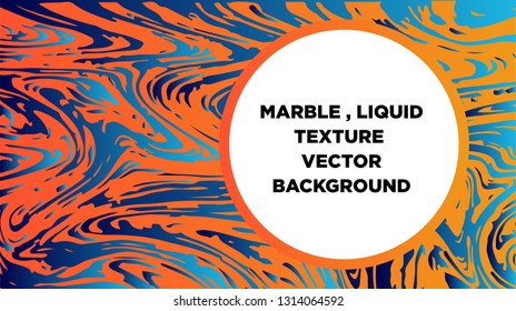 Mixture of acrylic paints. Liquid marble texture. Fluid art. Applicable for design cover, presentation, invitation, flyer, annual report, poster and business card, desing packaging - Vector