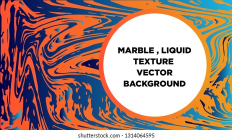 Mixture of acrylic paints. Liquid marble texture. Fluid art. Applicable for design cover, presentation, invitation, flyer, annual report, poster and business card, desing packaging - Vector