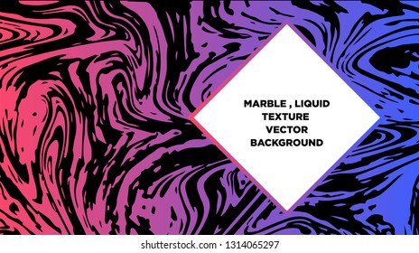 Mixture of acrylic paints. Liquid marble texture. Fluid art. Applicable for design cover, presentation, invitation, flyer, annual report, poster and business card, desing packaging - Vector