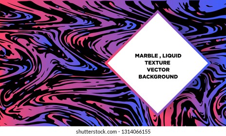 Mixture of acrylic paints. Liquid marble texture. Fluid art. Applicable for design cover, presentation, invitation, flyer, annual report, poster and business card, desing packaging - Vector